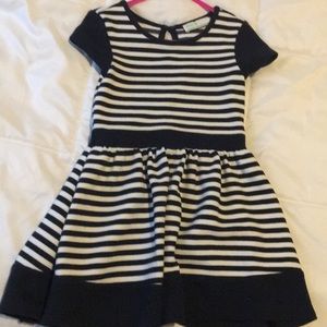 Navy striped dress